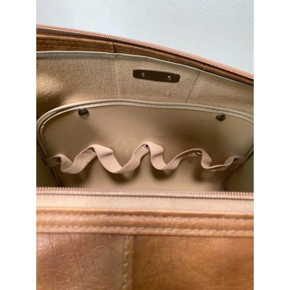 Vtg Samsonite Cordoba Brown Leather Carry On Bag Luggage Suitcase Carry On Pilot - Picture 7 of 13